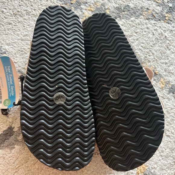 NWT Lily&Dan Suede Sandals Sz 13/1 boys footbed sand color camo - Picture 5 of 7